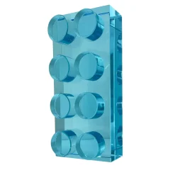 Ghirò Studio Scultura in cristallo blu fatta a mano in mattoni> Sculture Decorative