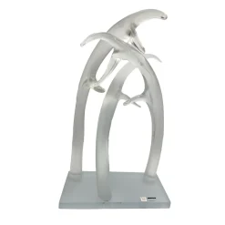 Fornace Mian Scultura in cristallo trasparente Corni> Sculture Decorative