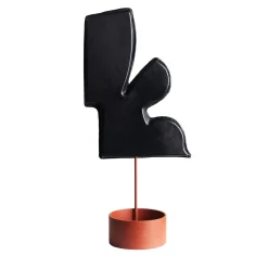 DareForma Scultura in pelle nera L'infiorescenza> Statuine