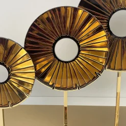 Ghirò Studio Scultura in vetro ambrato a tre occhi><noscript><img width=