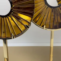 Ghirò Studio Scultura in vetro ambrato a tre occhi><noscript><img width=