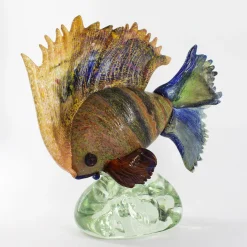 Madeforsoul Scultura in vetro di Murano con pesce tropicale><noscript><img width=