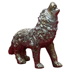 Fonderia Artistica Ruocco Scultura Lupo con Ingranaggi in bronzo> Sculture Decorative