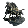 Fonderia Artistica Ruocco Scultura Mandria Cavalli in bronzo> Sculture Decorative