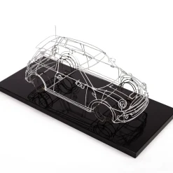 Profilo Scultura Mini Cooper in filo metallico> Statuine