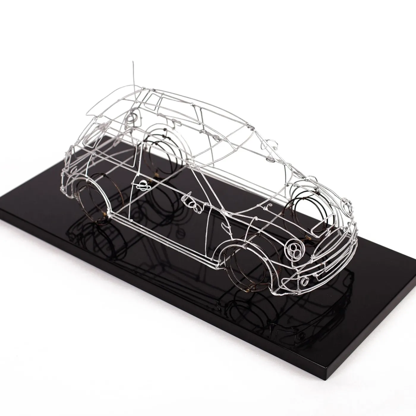 Profilo Scultura Mini Cooper in filo metallico> Statuine