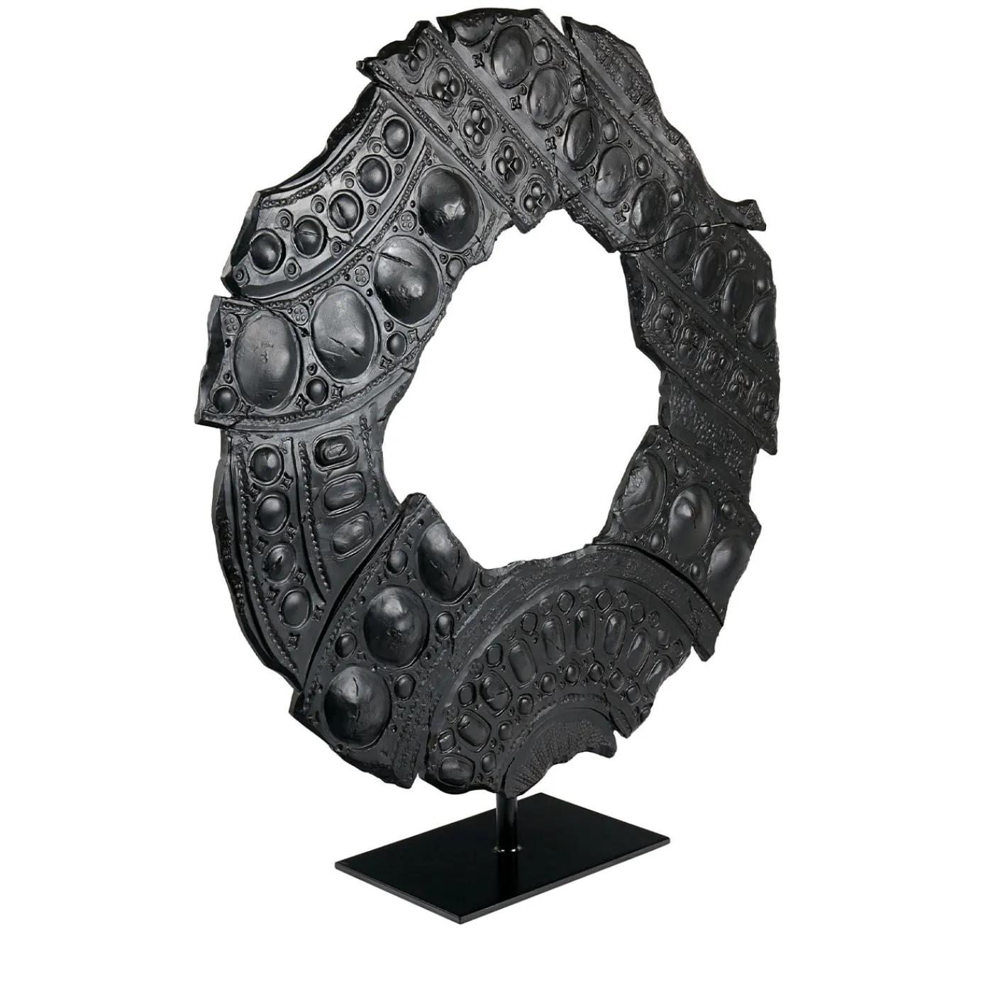 deBlona Scultura Néra in ceramica con piedistallo di Gabriele Mengoni> Sculture Decorative