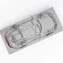 Profilo Scultura Porsche in filo metallico><noscript><img width=