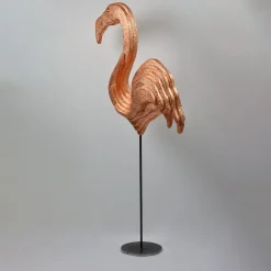 PB Studio Artigiano Scultura ramata di fenicottero rosa><noscript><img width=