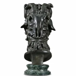 Fonderia Artistica Ruocco Scultura Testa Bucranio in bronzo><noscript><img width=