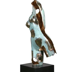 Fonderia Artistica Ruocco Scultura Torso Femminile Frangiato in Bronzo> Sculture Decorative
