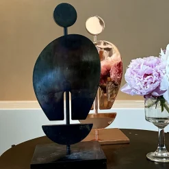 Nicola Del Verme Scultura Umanoide in Ferro Ossidato><noscript><img width=