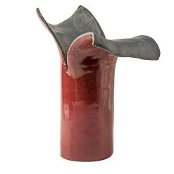 Design Center 1991 Scultura/vaso in ceramica amaranto Petali D'Oriente di Nino Basso> Vasi Decorativi
