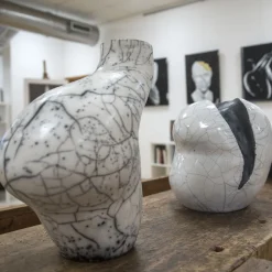 Design Center 1991 Scultura/vaso Sguardo Alla Luna Ceramica di Nino Basso><noscript><img width=