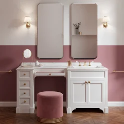 Devon&Devon Season Vanity Bianco puro e Calacatta Borghini> Lavabi E Vasche Da Bagno