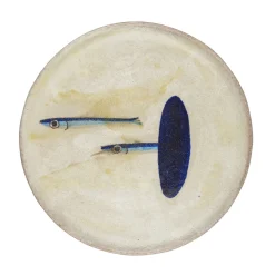 Pierfrancesco Solimene Segni Due Piatto di pesce> Piatti Decorativi