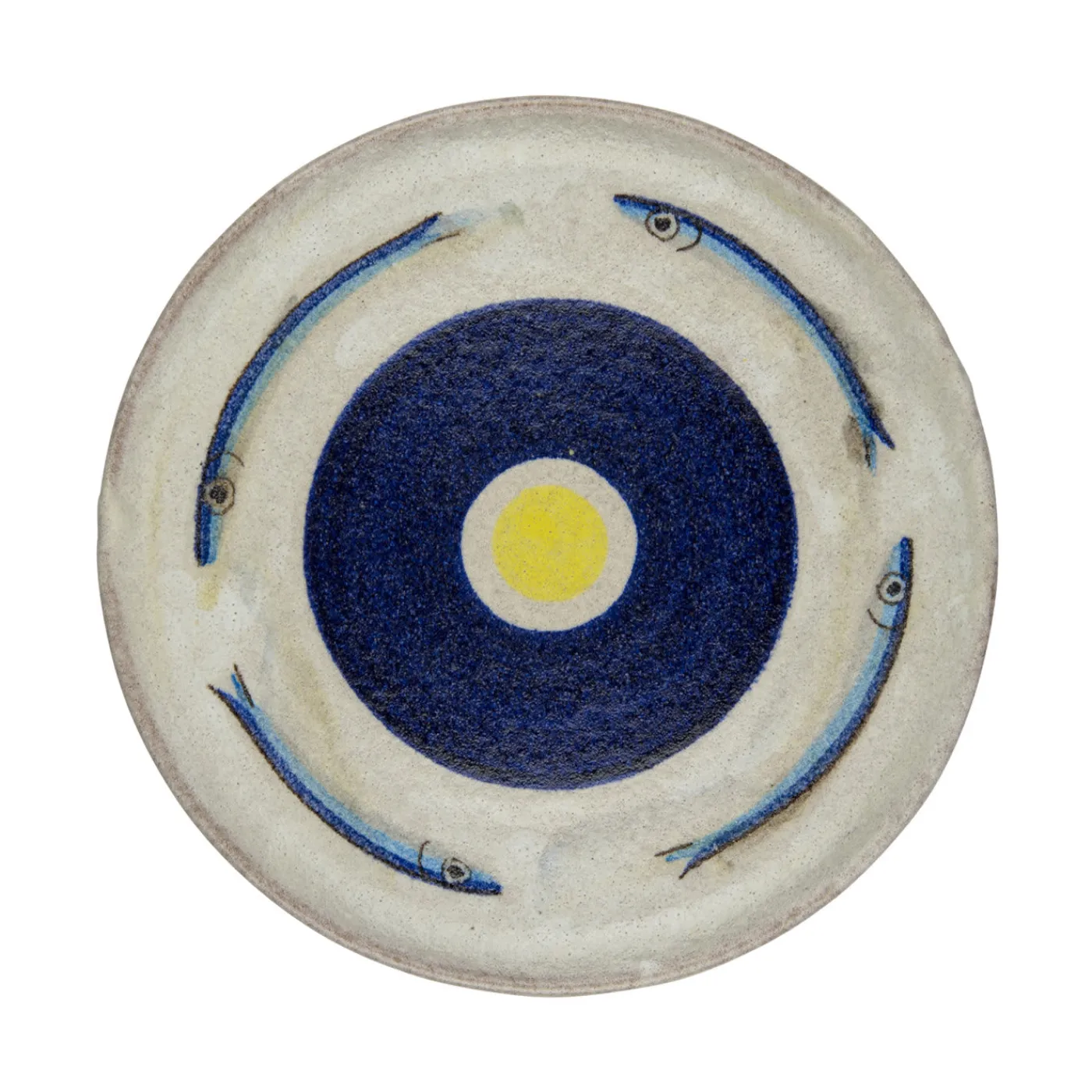 Pierfrancesco Solimene Segni Quattro Piatto di pesce> Piatti Decorativi