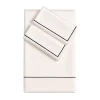 Biancoperla Set copripiumino BACCHETTA in cotone satinato bianco> Biancheria Da Letto