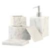 FiammettaV Home Collection Set da bagno 4 pezzi in marmo bianco> Arredo Bagno