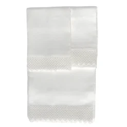 Once Milano Set da letto in lino bianco con macramè> Biancheria Da Letto