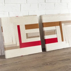 Kubel Design Set di 2 Arazzi Multicolore Ephemera #6><noscript><img width=