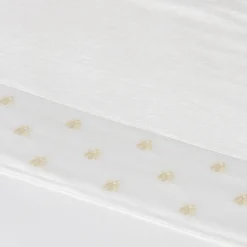 Mastro Raphael Set di 2 asciugamani Api in raso bianco><noscript><img width=