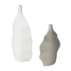 Lineasette Set di 2 bottiglie decorative in ceramica a onde marine> Bottiglie Decorative