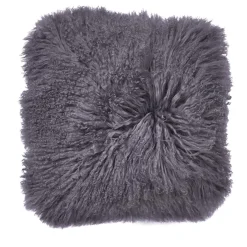 Sitap Carpet Couture Italia Set di 2 copricuscini pelle Tibet grigio scuro> Cuscini