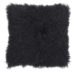 Sitap Carpet Couture Italia Set di 2 copricuscini pelle Tibet nero> Cuscini