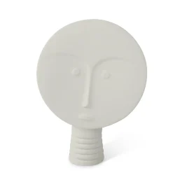 Lineasette Set di 4 maschere decorative bianche e grigie> Statuine