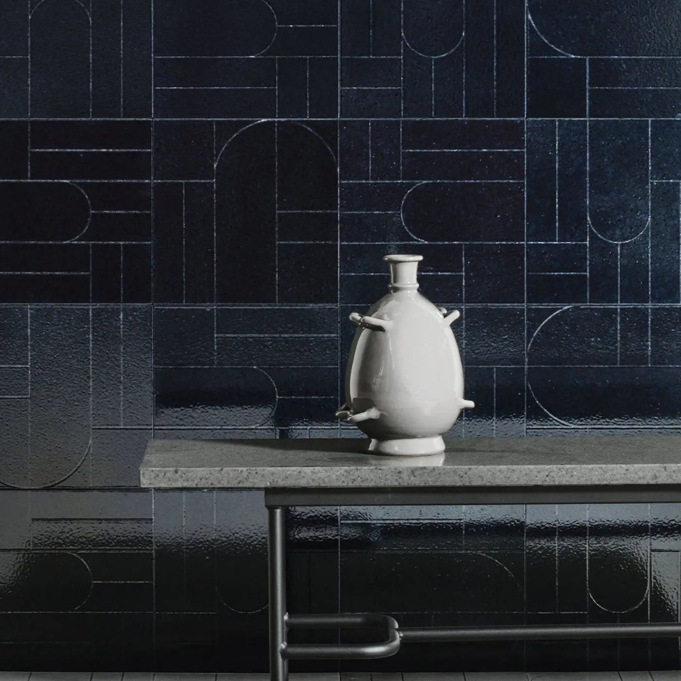 Ninefifty Set di 11 piastrelle blu Teorema di Margherita Rui> Piastrelle E Pavimenti