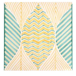 Ma.Vi. Ceramica Set di 4 piastrelle della collezione Foglie Summer di Giuseppe Cicalese> Piastrelle E Pavimenti