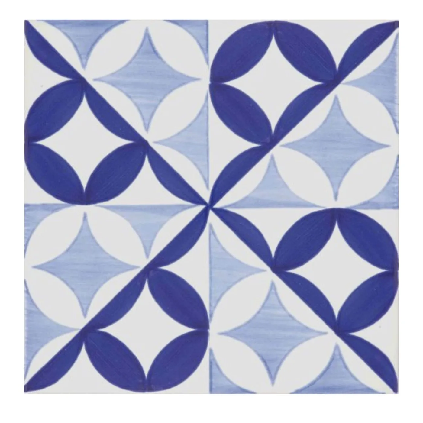 Ma.Vi. Ceramica Set di 25 piastrelle di tipo 4 blu Bauhaus> Piastrelle E Pavimenti