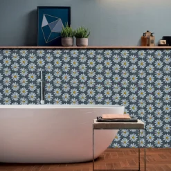 Studio Le Nid Set di 4 piastrelle Kimeya Margherita Gray di Vincenzo Messina> Piastrelle E Pavimenti