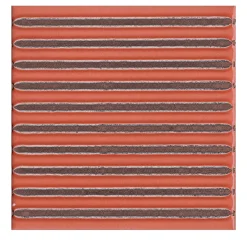 Ma.Vi. Ceramica Set di 44 piastrelle Solchi Tattile Lines Ruggine> Piastrelle E Pavimenti