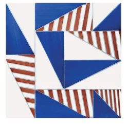 Ma.Vi. Ceramica Set Di 25 Piastrelle Tartan Blu Tipo 3> Piastrelle E Pavimenti