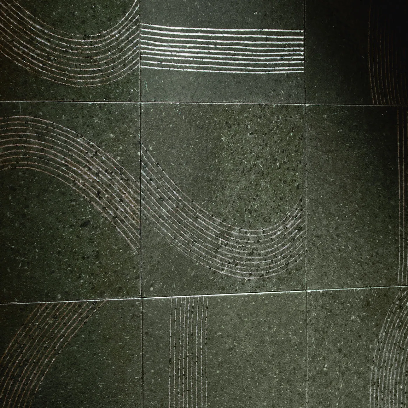 Ninefifty Set di 25 piastrelle verdi Scie di Margherita Rui> Piastrelle E Pavimenti