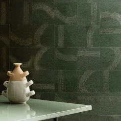 Ninefifty Set di 25 piastrelle verdi Scie di Margherita Rui><noscript><img width=