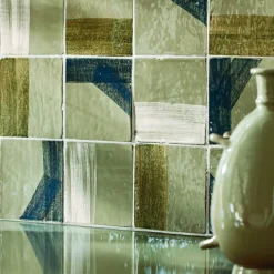 Ninefifty Set di 45 piastrelle verdi e blu Tracce di Margherita Rui><noscript><img width=