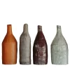 Onofrio Acone Set di 4 Piccole Bottiglie Decorative in Ceramica Palette Terra> Bottiglie Decorative