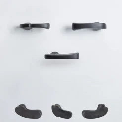 NIVA Design Set di 4 pomelli neri per porte Inca Evolution #3 di Nicole Valenti> Maniglie