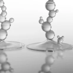 Simone Crestani Set di 2 Portacandele Trasparenti H₂O Bubble><noscript><img width=