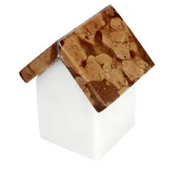 Carrara Home Design Set di 2 sculture a forma di casetta in marmo di Carrara e Verona di Paola Giubbani> Statuine