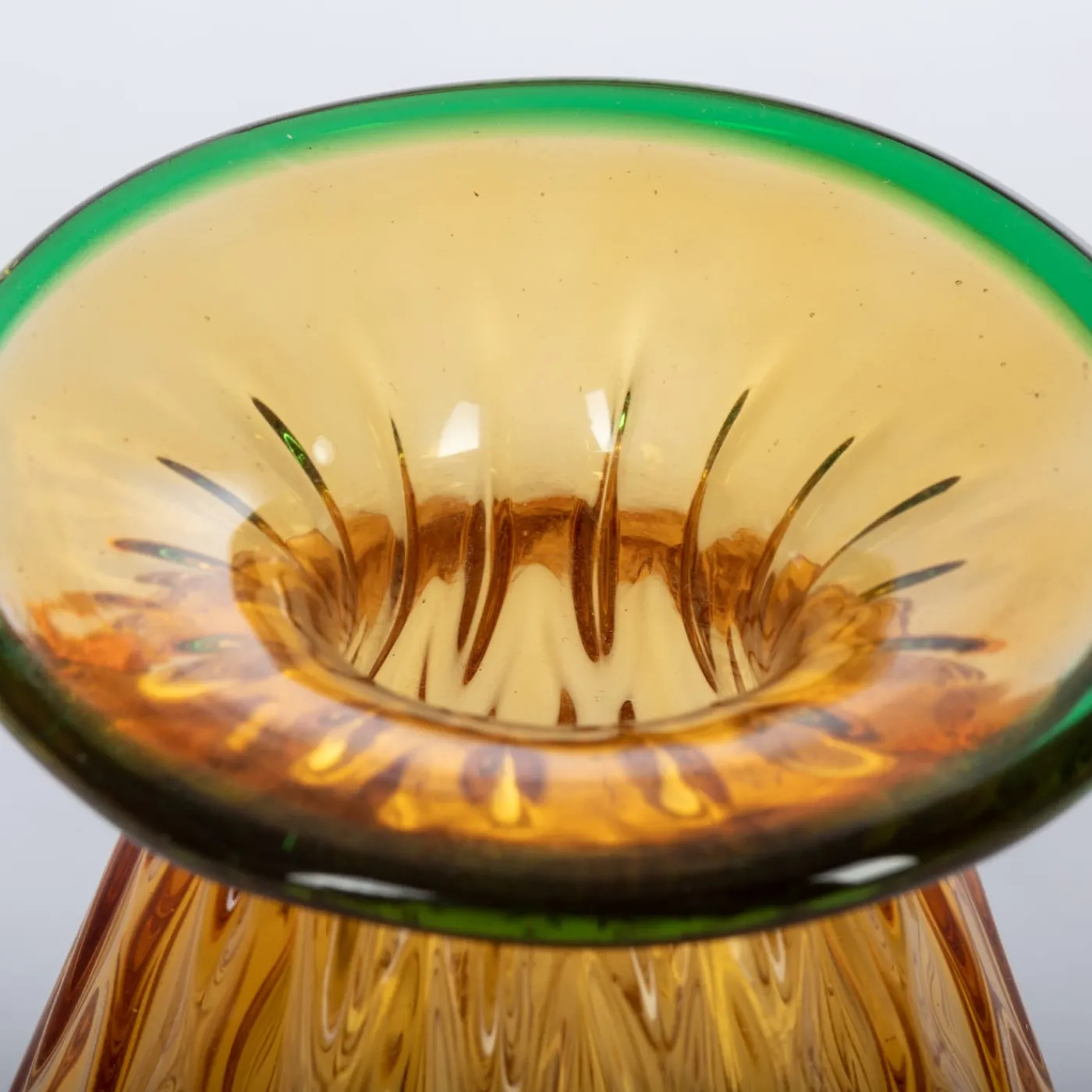 Officine di Murano 1295 Set di 2 vasi conici in ambra Balloton> Vasi Da Fiori