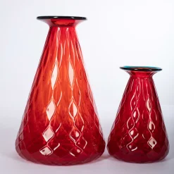 Officine di Murano 1295 Set di 2 vasi rossi conici Balloton><noscript><img width=