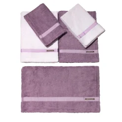 Alessandro Di Marco Set di asciugamani da bagno grandi - Lilla> Biancheria Da Bagno