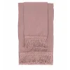 Once Milano Set di asciugamani rosa vintage con frangia lunga> Biancheria Da Bagno
