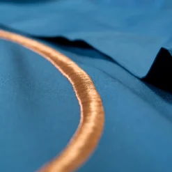 Alessandro Di Marco Set di biancheria da letto estiva - Blu petrolio e beige><noscript><img width=