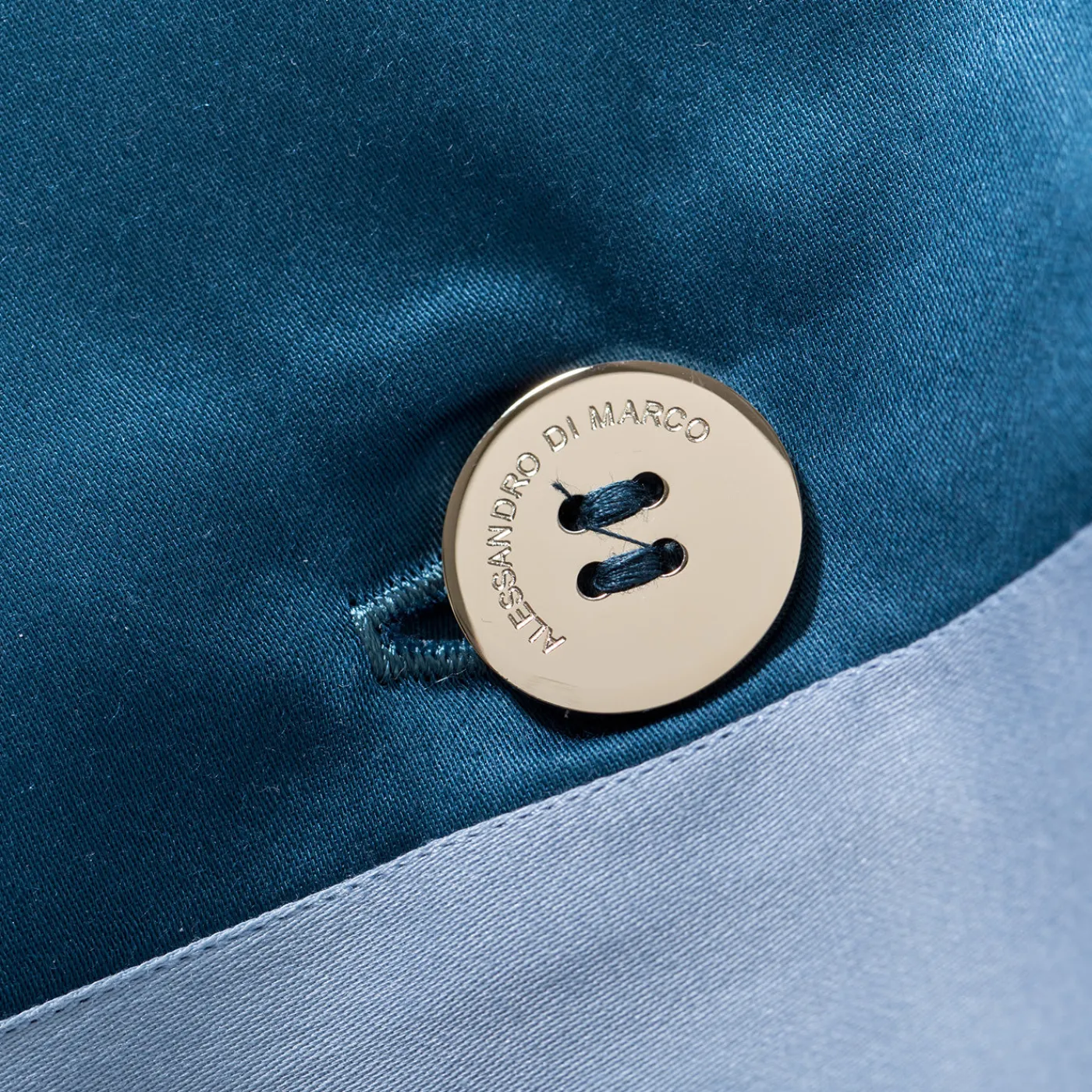 Alessandro Di Marco Set di biancheria da letto estiva - Blu petrolio> Biancheria Da Letto