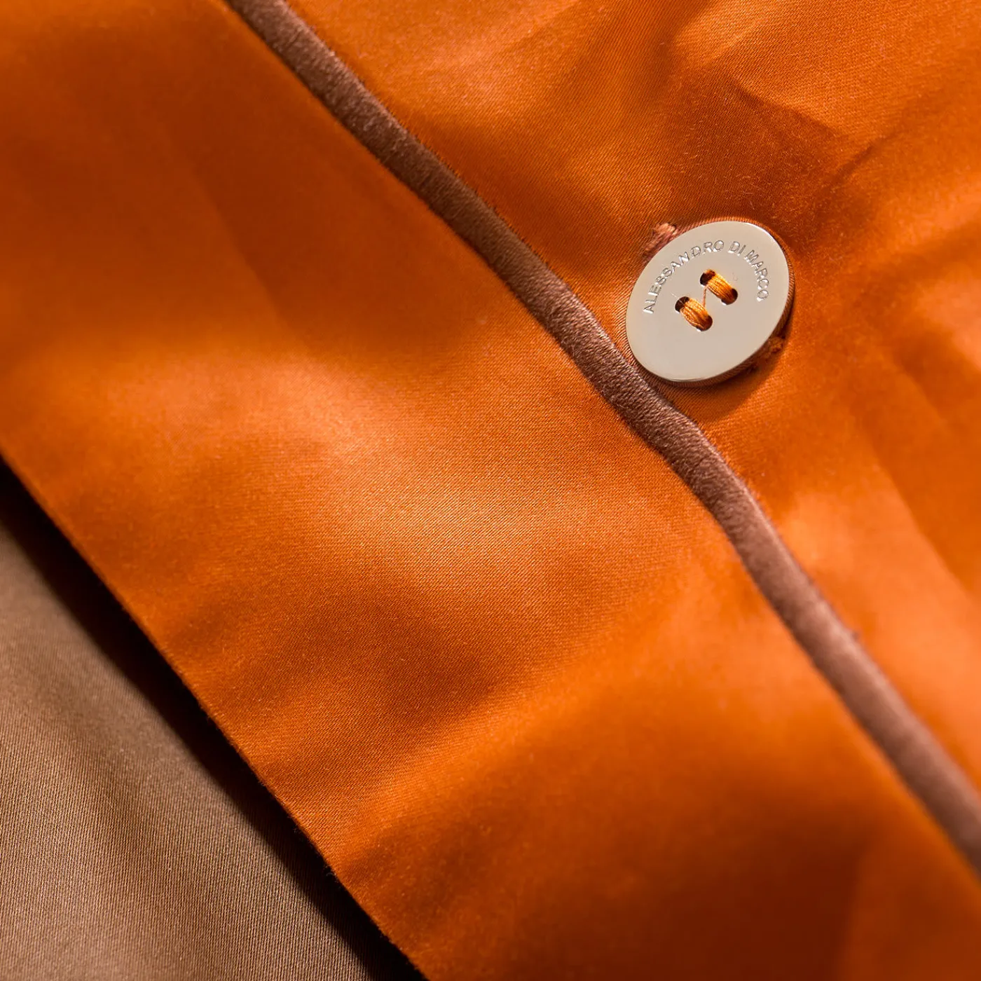 Alessandro Di Marco Set di biancheria da letto estiva - Marrone e arancione> Biancheria Da Letto